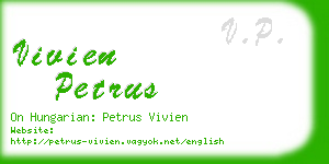 vivien petrus business card